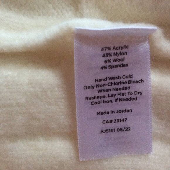 Talbots NWT White Cable Knit Cardigan Size X-16W/18W - Picture 3 of 4